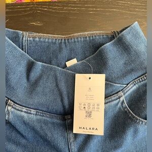 HALARA Women's High Rise Denim Jeans - Classic Blue